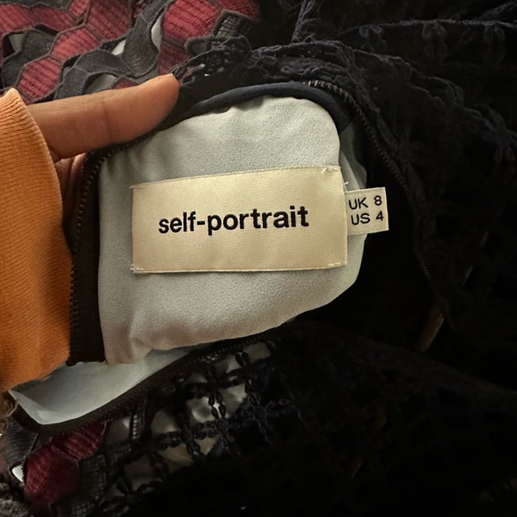 Self portrait lace multi color mini dress - Picture 3 of 7